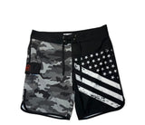 BDC Boardshorts - Black / Grey America Series